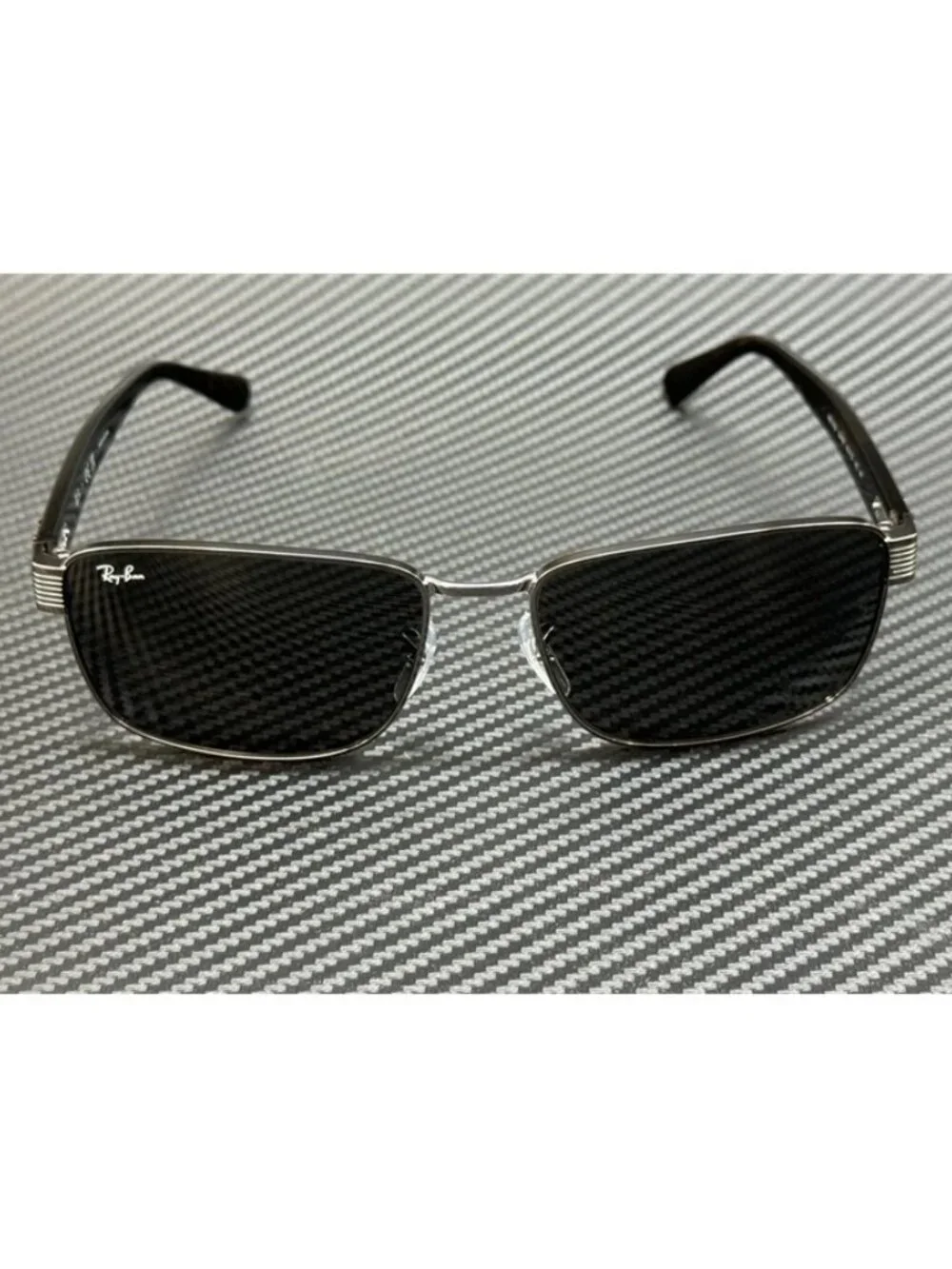 New Ray-Ban Men Gunmetal Sunglasses 59-18-145
